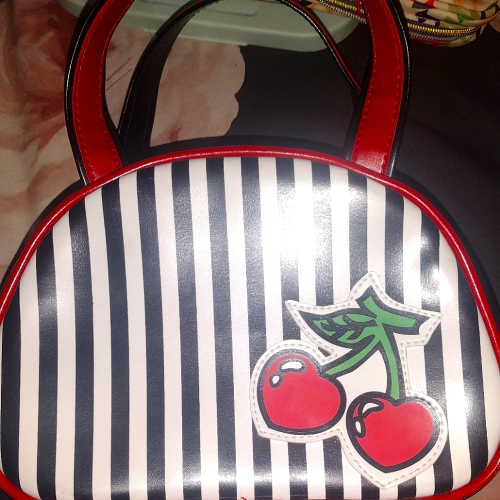 Cute Structured Cherry themed bag